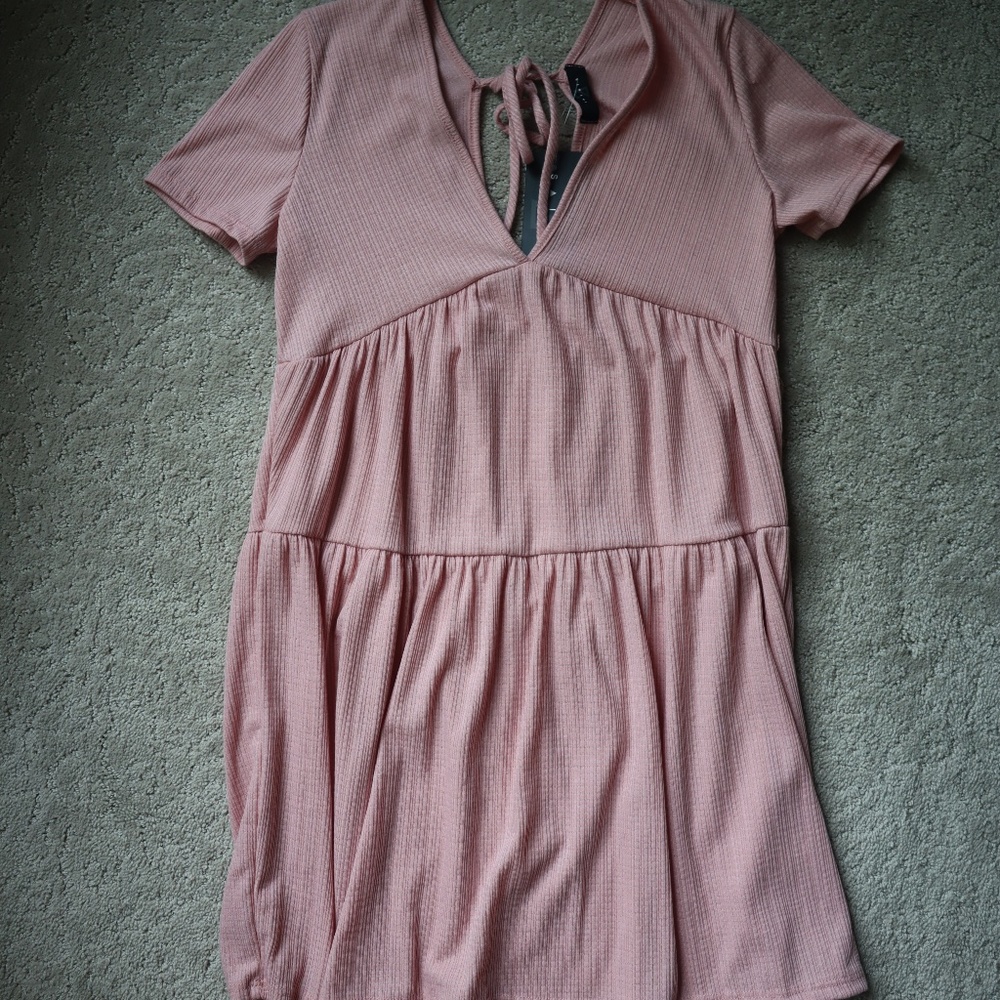 Pink Saints Short Sleeve Dress